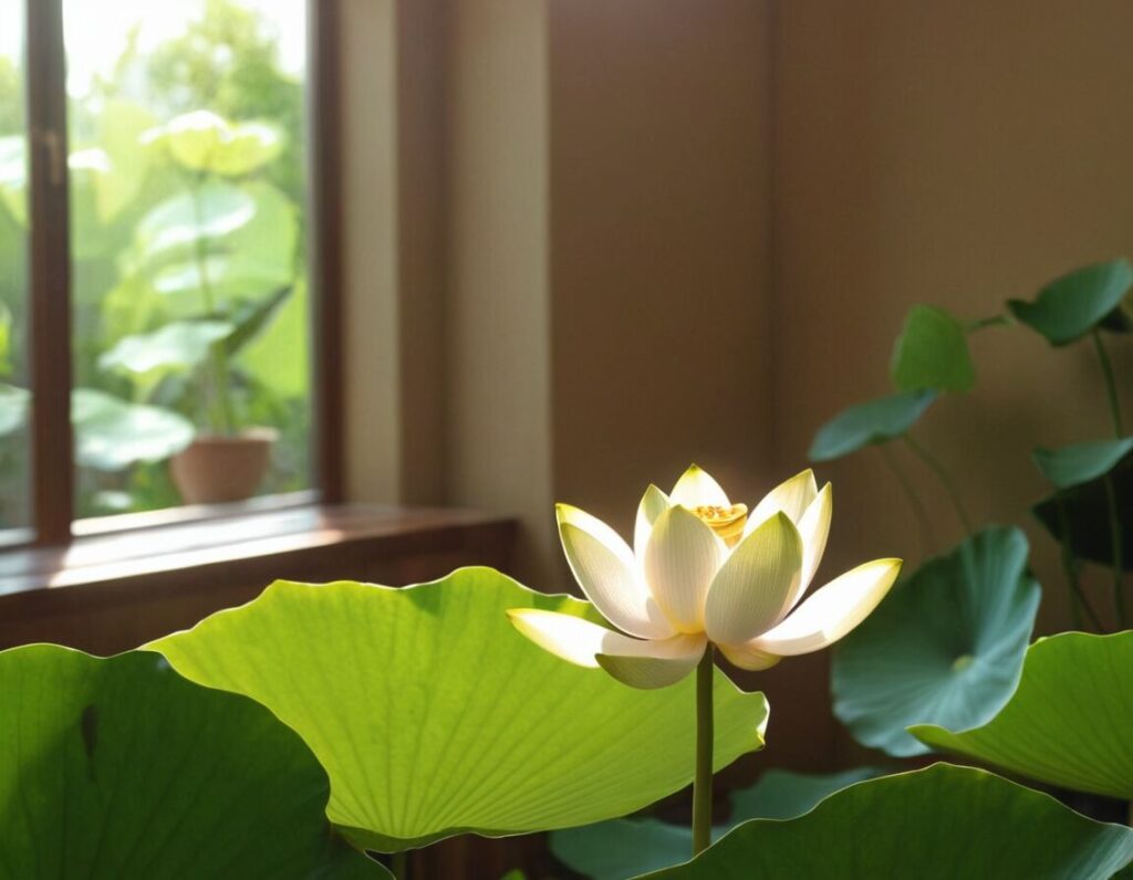 Lotusblume in der Wohnung pflegen: Standort- und Gießtipps
